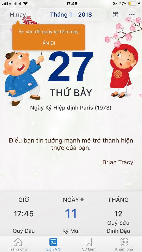 Cộng đồng mạng thi nhau khoe ảnh lịch ngày 27/1 để tiên đoán kết quả cho U23 Việt Nam Cộng đồng mạng thi nhau khoe ảnh lịch ngày 27/1 để tiên đoán kết quả cho U23 Việt Nam